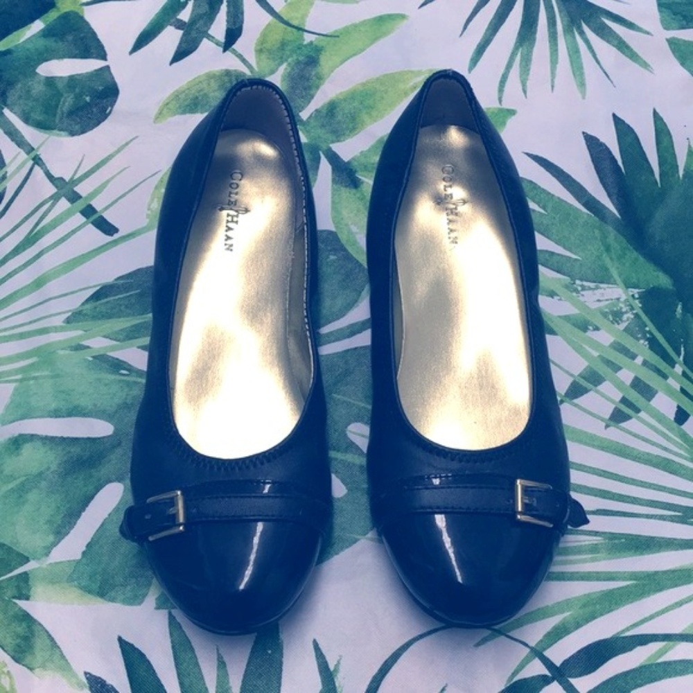 Cole Haan Black Air Tali Buckle Size 4